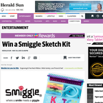 Win 1 of 20 Smiggle Sketch Kits each week!