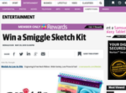 Win 1 of 20 Smiggle Sketch Kits each week!
