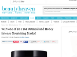 Win 1 of 20 TIGI Oatmeal & Honey intense nourishing masks!