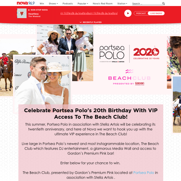 Win 1 of 20 VIP Passes to Portsea Polo