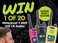 Win 1 of 20 Waterproof Dtx600 5 Watt UHF CB Radios