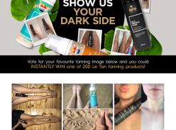 Win 1 of 200 Le Tan tanning products instantly!