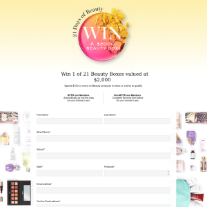 Win 1 of 21 Beauty Boxes