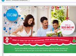 Win 1 of 22 $20 'Big W' gift cards!