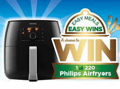 Win 1 of 220 Philips Twin Turbostar Airfryers