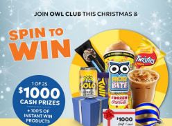 Win 1 of 25 $1K Digital Mastercards or Instant Wins of Products