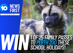 Win 1 of 25 Family Passes to Perth Zoo in School Holidays
