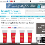 Win 1 of 25 'Natralus' Paw Paw lip balms!