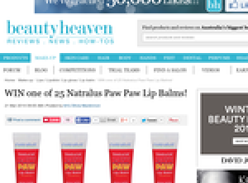 Win 1 of 25 'Natralus' Paw Paw lip balms!