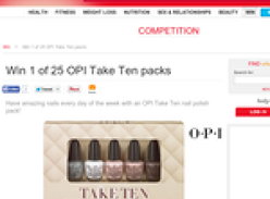 Win 1 of 25 OPI 'Take Ten' packs!