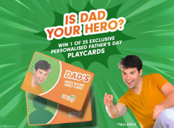 Win 1 of 25 Playcards Packs for Father's Day