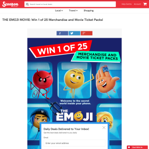 Win 1 of 25 The Emoji Movie Merchandise and Movie Ticket Packs