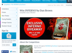 Win 1 of 250 copies of Inferno by Dan Brown!