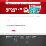 Win 1 of 250 packs of 'Purina One' cat food!