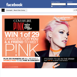 Win 1 of 29 chances for you & a friend to meet Pink!