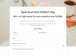 Win 1 of 3 $1,000 gift packs for mum!