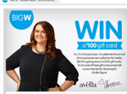 Win 1 of 3 $100 'Big W' gift cards!