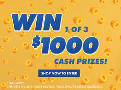 Win 1 of 3 $1000 Cash Prizes