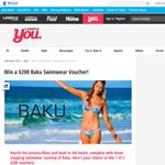 Win 1 of 3 $200 'Baku Swimwear' vouchers!