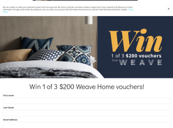 Win 1 of 3 $200 Weave Home vouchers!