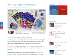 Win 1 of 3 $250 Avery Hampers