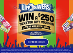 Win 1 of 3 $250 Ticketek gift vouchers every day!