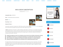 Win 1 of 3 3-month book subscriptions!