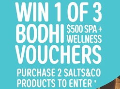 Win 1 of 3 $500 Bodhi SPA+Wellness Vouchers