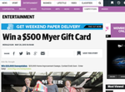Win 1 of 3 $500 MYER gift cards!