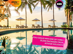 Win 1 of 3 $5K Jetstar Holidays Packages