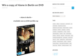 Win 1 of 3 Alone In Berlin DVDs,