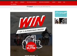 Win 1 of 3 Alpinestars Prizes
