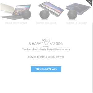 Win 1 of 3 ASUS notebook computers!