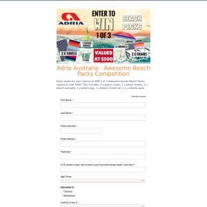 Win 1 of 3 Awesome Aussie Beach Packs