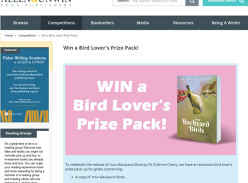 Win 1 of 3 'Backyard Bird' Prize Packs