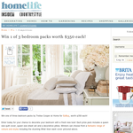 Win 1 of 3 bedroom packs worth $350 each!