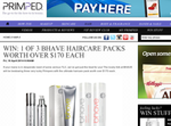 Win 1 of 3 BHAVE haircare packs worth over $170 each!