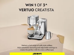 Win 1 of 3 Breville Nespresso the Vertuo Creatista Coffee Machines