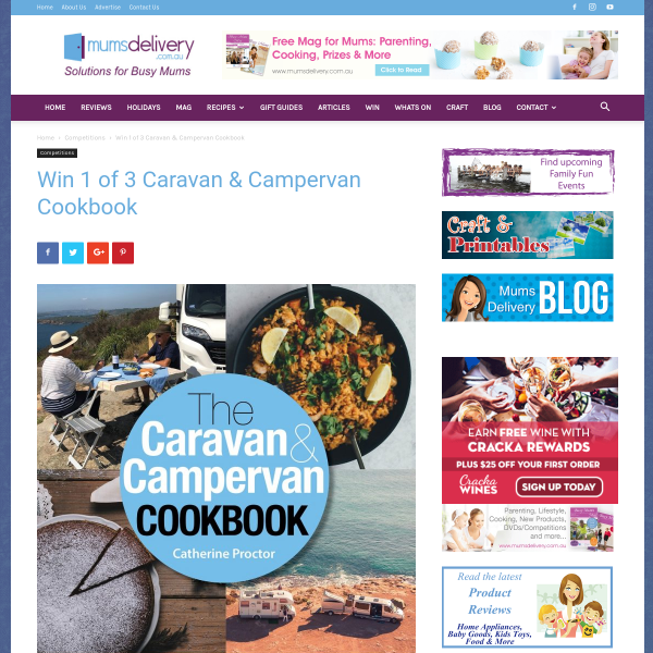 Win 1 of 3 Caravan & Campervan Cookbook