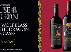 Win 1 of 3 Cases of 6 Bottles of Wolf Blass: House of The Dragon Cabernet Shiraz 2021