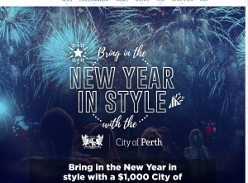 Win 1 of 3 City of Perth New Years Eve Experiences