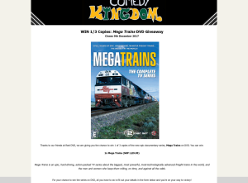 Win 1 of 3 Copies of Mega Trains DVD