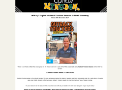 Win 1 of 3 Copies of Outback Truckers Seasons 1-5 DVD