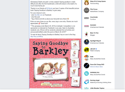 Win 1 of 3 copies of ‘Saying Goodbye to Barkley’