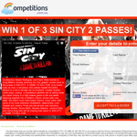 Win 1 of 3 Double Passes to Sin City 2