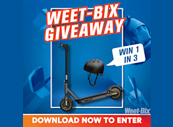 Win 1 of 3 Electric Scooters & Helmets