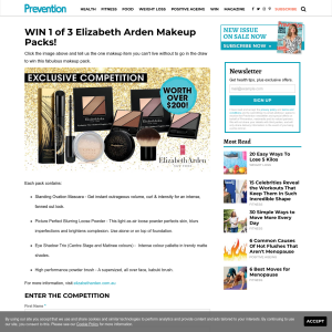 Win 1 of 3 Elizabeth Arden Makeup Packs