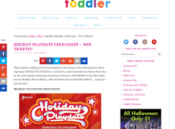 Win 1 of 3 Family Passes to Gold Coast Holiday Playdate