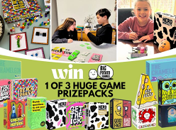 Win 1 of 3 Huge Game Prize Packs