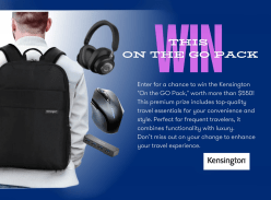 Win 1 of 3 Kensington on the Go Packs